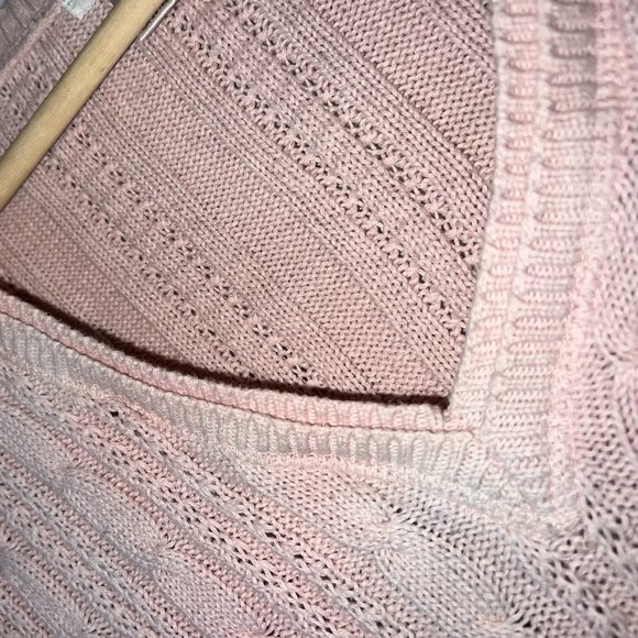 T.N.L MODE Pink Cable Knit Sweater - Picture 2 of 5